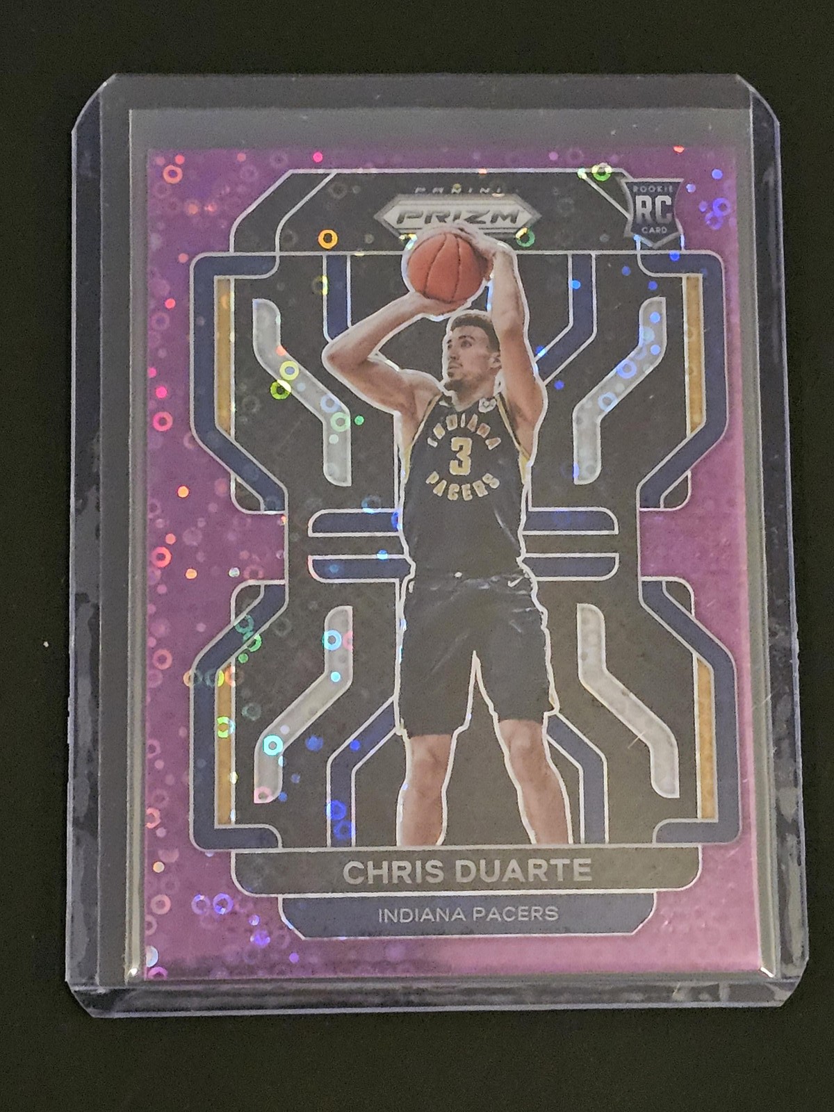 2021-22 Panini Prizm #315 Chris Duarte Purple Fast break /75