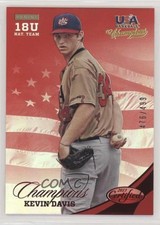 2013 USA Baseball Champions Certified National Team Mirror Red Kevin Davis z6b