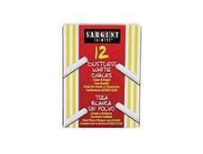 12-Count White Dustless Chalk for Smooth Drawing and Creative Projects