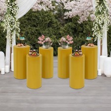6 Pedestal Stand Party Iron Round Column Riser Wedding Party Display Decoration