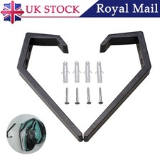 2X Helmet Rack Motorcycle Wall Mount Holder Hook Stand Helmet & Jacket Hanger