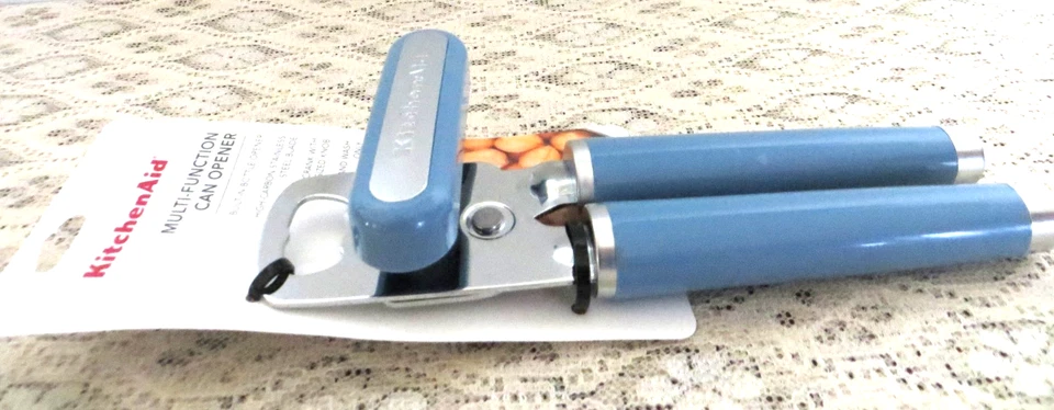 KitchenAid Can Opener Easy Turn Oversized Crank Knob Soft Grip Blue KE199OHBLA - Image 2 of 2