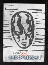 2011 Upper Deck Marvel Beginnings Series 1 1/1 Jason Adams Auto Sketch 5f4