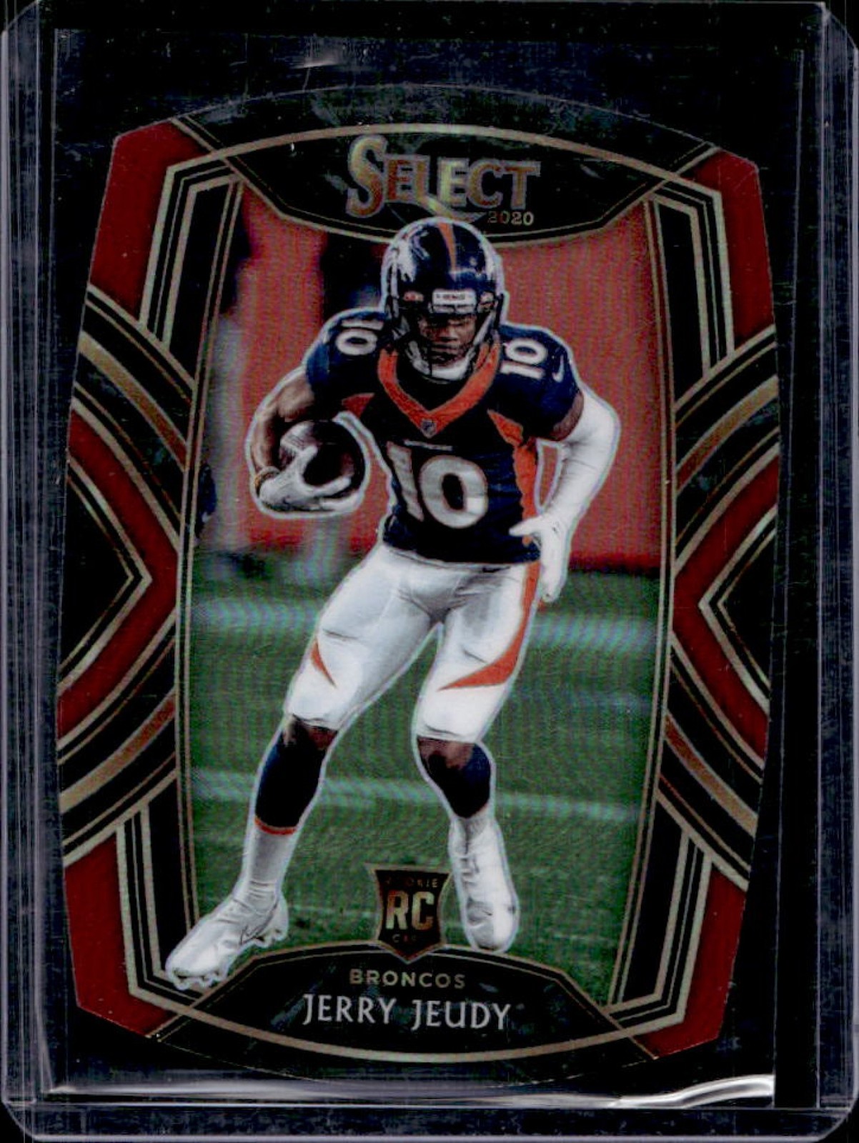 2020 Select Jerry Jeudy RC Red Prizm Die Cut Rookie Club #256 Broncos