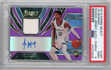 2019-20 Panini Select Ja Morant Rookie Jersey AUTO Purple # /99 PSA 9 #RJA-JMT