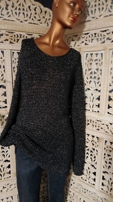 Schicker Pullover von Hallhuber für Damen in der Gr. 40 in schwarz mit Glitzer