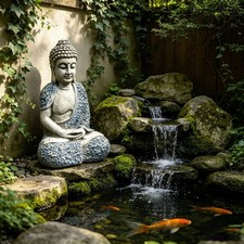 16 Garden Meditating Buddha Statue Buddha Zen...