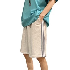 Women Summer Sporty Shorts High Waist Loose Fit Casual Mid Length Wide Leg Pants