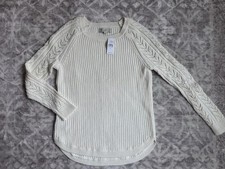 NWT LOFT knit Ivory Sweater Size S