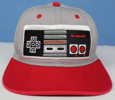 Nintendo Entertainment System NES Controller Snapback Adjustable Red Hat Cap