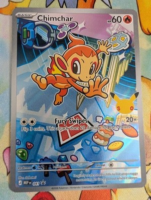 First Partner Illustration Chimchar Promo Full Art Holo 041 Pokémon TCG