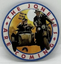 Button Pin  The Jones Are Coming Hold onto Hat Pin Ford Raiders of the Lost Arc
