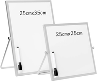 Doeworks Kleines Magnetisches Whiteboard, Schreibtisch-Whiteboard, Tragbar Trock