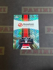 2025 Topps Chrome Formula 1 Aqua Checker Flag Refractor HASS F1 TEAM /199