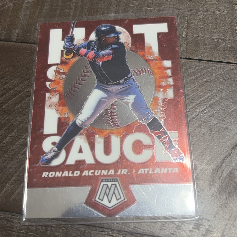 2021 Panini Mosaic - Hot Sauce Ronald Acuna Jr. #HS6 Mosaic