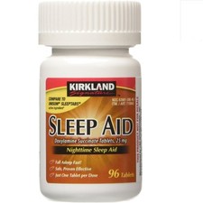 Signature Sleep Aid Doxylamine Succinate 25 mg - 96 Tablets for Restful Sleep