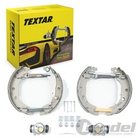 Textar Bremsbacken Satz 228,6Mm +Radbremszylinder +Nachsteller Passend FüR Peuge