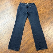 VINTAGE Girbaud Jeans Womens 8 Boot Cut Mid Dark Wash Stretch Denim Y2K 26x32