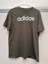 Adidas Linear Logo T-Shirt Green Short Sleeve
