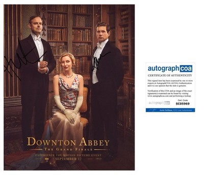 Allen Leech & Harry Hadden-Paton  Downton Abbey  AUTOGRAPH Signed 10x8 Photo COA