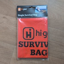 Hi Gear Single survival bag in orange 90cm x 177cm New  unopened