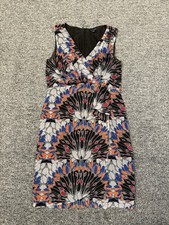 Banana Republic Geometric Pattern Dress Abstract Office Women’s Size 10
