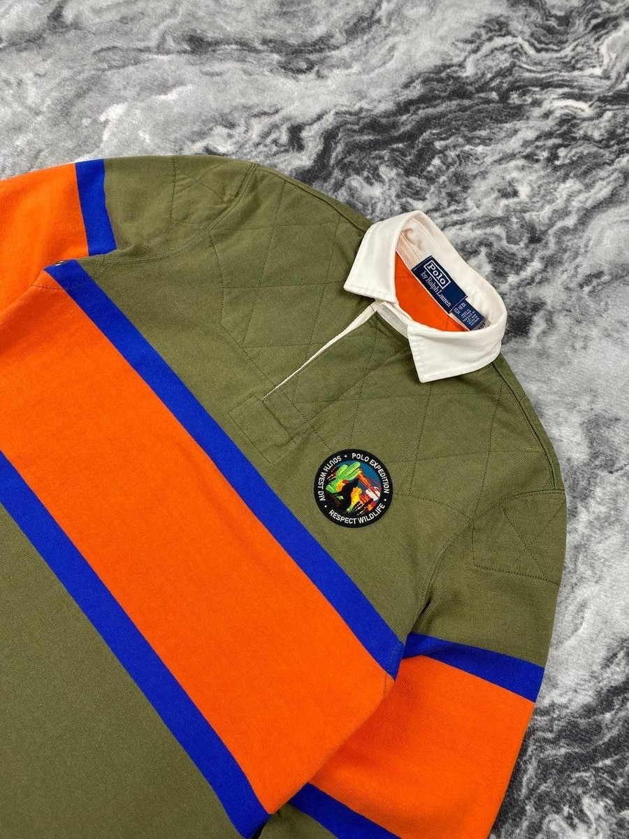 Vintage Polo Ralph Lauren Expedition Long Sleeve Rugby Shirt Men