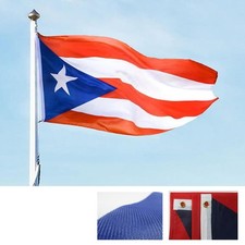 Puerto Rico Flag 3'X5' Banner Country Brass Grommets High Quality Heavy