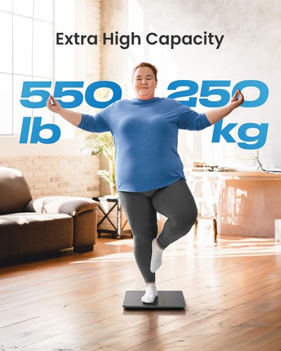 Weighing Scales for Body Weight 550 lb/250 kg, Large LCD Display Bathroo - Picture 2 of 8
