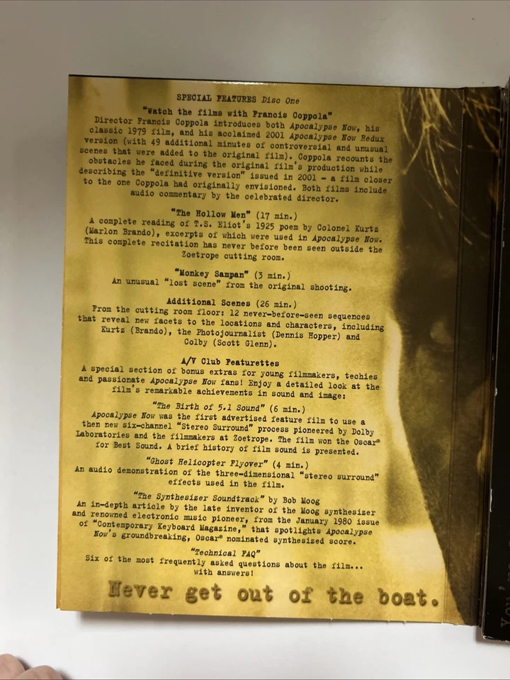 Apocalypse Now: The Complete Dossier DVD Missing Slipcover - Image 4 of 4