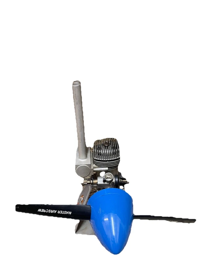 Motor de avión modelo carreras Super Tigre hecho en Italia 61 + soporte + escape + hélice Foto 2 de 4