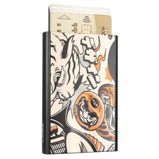ÖGON -DESIGNS- Automatic aluminum card holder, RFID protection against fraud ...
