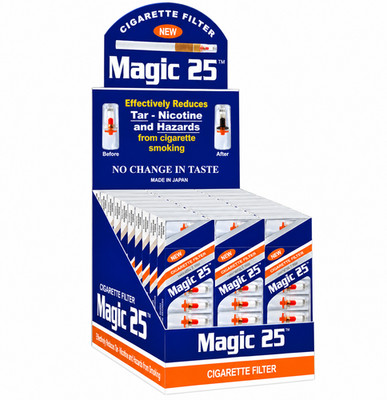 MAGIC 25 Cigarette Filters Tips Micro Tar Blocker Disposable Holder 30 Packs