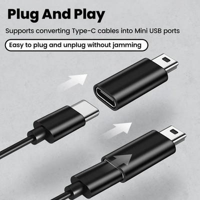 1 x USB C to Mini USB Adapter, Type C Female to Mini USB Male Convert Connector