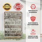 Satirical Vintage Painted Signage Tin Metal Signs Home Décor 8x12