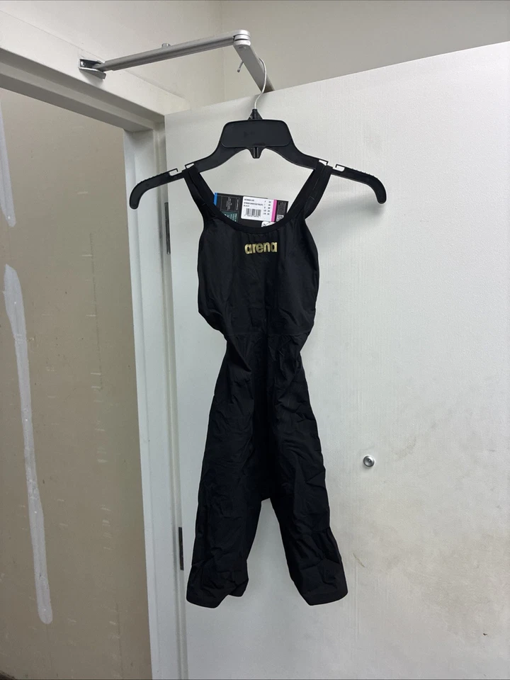 Traje técnico Arena Powerskin Carbon Glide espalda abierta para mujer talla 26 negro - Imagen 1 de 4