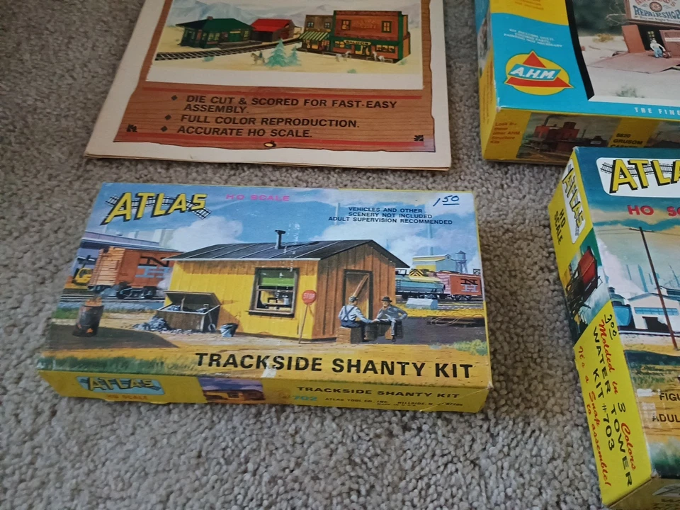 Juego de construcción vintage Atlas Ahm Tyco grande grande lote de 7 usado en muy buen estado Foto 2 de 4