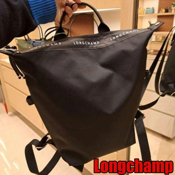 Longchamp Le Pliage Energy Large Canvas Backpack Longchamp Le Pliage Energy Backpack Canvas Black New From  main image 2