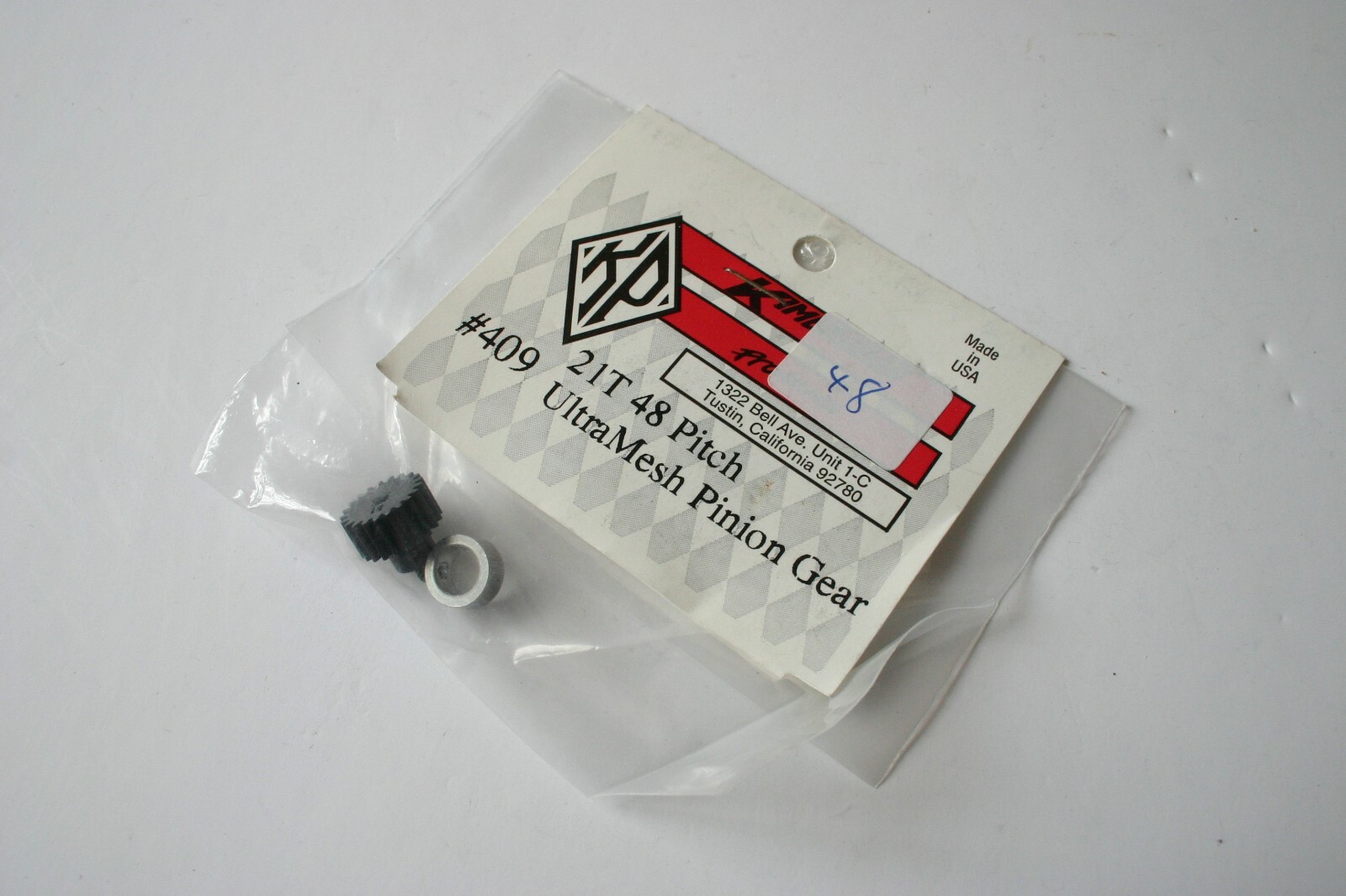 Kimbrough 21 Tooth 48dp UltraMesh Carbon Plastic Pinion Gear - KP 409 Xray AE