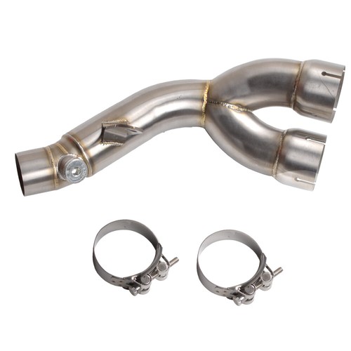 For Yamaha YZF R6 2006-2016 Modified Exhaust Mid Link Pipe Clamp-on Muffler - Picture 6 of 8