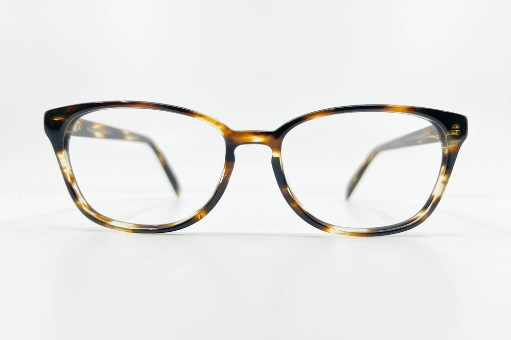 Warby Parker CLEMENS 256 Brown Frames Striped 54-16-142 8263