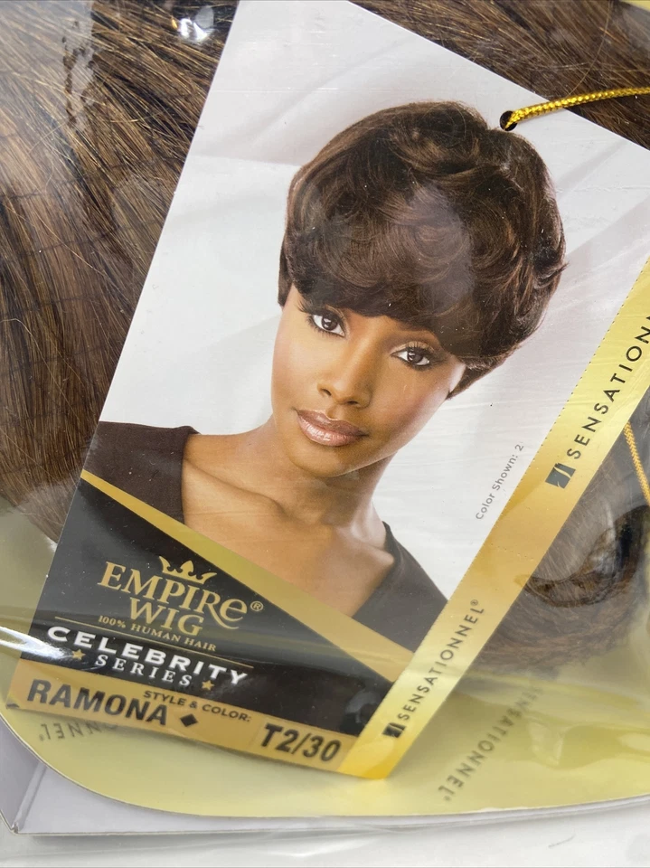 PELUCA SERIE CELEBRIDADES CABELLO HUMANO SENSATIONNEL EMPIRE RAMONA Color: T2/30 Nueva Foto 2 de 4