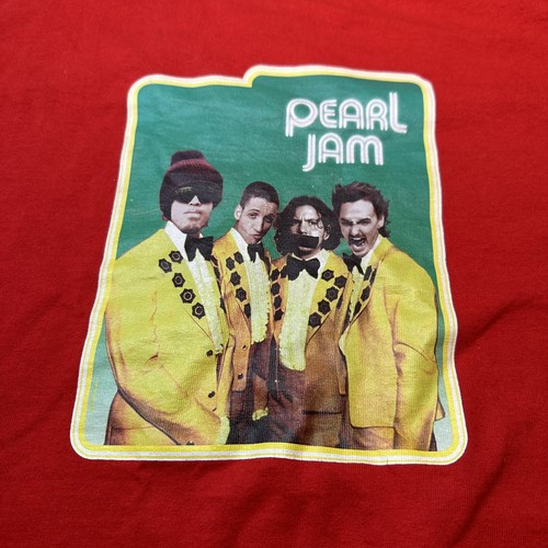 Pearl Jam Shirt L 1995 Spin Ten Club RED VS VHC 90’s NOS LARGE VTG Single Stitch - Picture 2 of 8