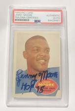 Lenny Moore Signed 1960 Topps PSA Certified Baltimore Colts Rare Hof PSU