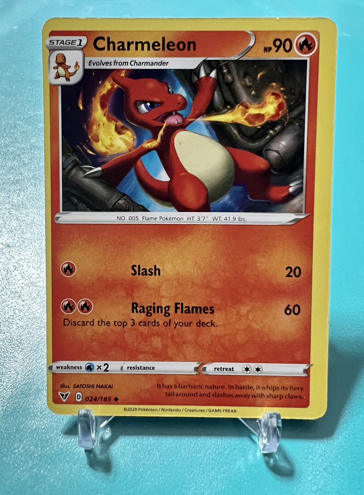 Charmeleon 024/185 Vivid Voltage Pokemon Card NM