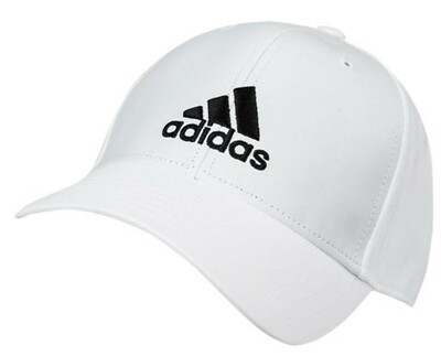 Adidas Light-weight Baseball Caps Hat White Casual Fashion GYM Hats Cap  FK0899