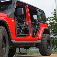 Black 4xtubular Steel Doors2x Mirriors Fit Jeep Wrangler Jl Jt 18-25 Gladiator