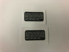 Lionel Decal Pair Of Loco Smoke Clean Label  Self Stick