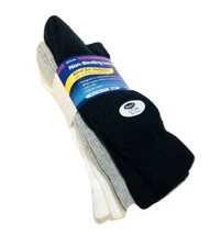 J.T. Foote Non-Binding Diabetic Crew Socks, Mens