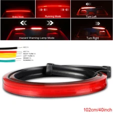 LED 40" Third Brake Stop Rear Strip Turn Signal Tail Light Bar DRL Windshield US